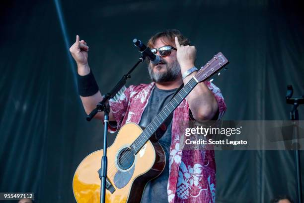 Kyle Gass and Jack Black of Tenacious D perform during Day 3 at Shaky Knees Festival at Atlanta Central Park on May 6, 2018 in Atlanta, Georgia.