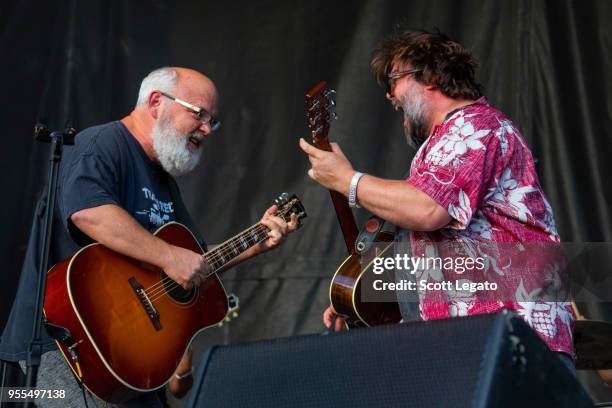 Kyle Gass and Jack Black of Tenacious D perform during Day 3 at Shaky Knees Festival at Atlanta Central Park on May 6, 2018 in Atlanta, Georgia.