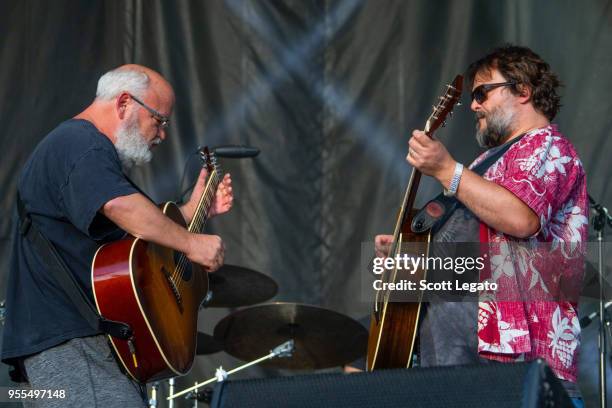 Kyle Gass and Jack Black of Tenacious D perform during Day 3 at Shaky Knees Festival at Atlanta Central Park on May 6, 2018 in Atlanta, Georgia.