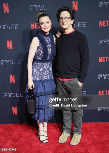 Gillian Jacobs and Paul Rust attend the Netflix FYSEE Kick-Off at Netflix FYSEE At Raleigh Studios on May 6, 2018 in Los Angeles, California.