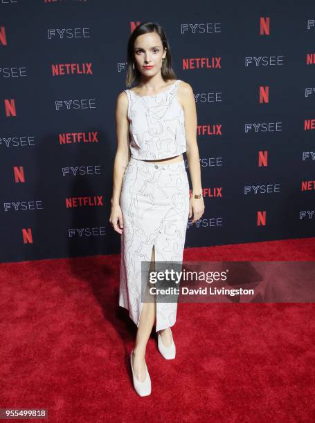 Jodi Balfour attends the Netflix FYSEE Kick-Off at Netflix FYSEE At Raleigh Studios on May 6, 2018 in Los Angeles, California.