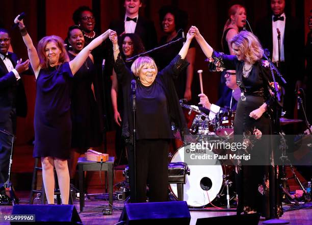 Neko Case, Mavis Staples and Alison Krauss perform at "An Evening with Mavis Staples and Special Guests" during the 2018 Kennedy Center Spring Gala...