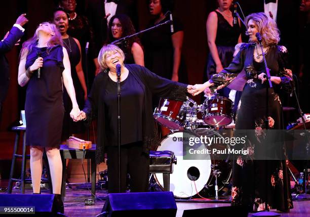 Neko Case, Mavis Staples and Alison Krauss perform at "An Evening with Mavis Staples and Special Guests" during the 2018 Kennedy Center Spring Gala...