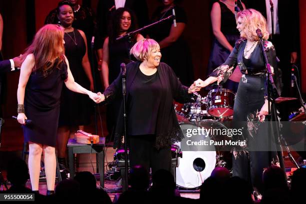 Neko Case, Mavis Staples and Alison Krauss perform at "An Evening with Mavis Staples and Special Guests" during the 2018 Kennedy Center Spring Gala...