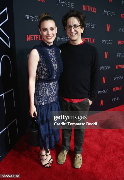 Gillian Jacobs and Paul Rust attend the Netflix FYSEE Kick-Off at Netflix FYSEE At Raleigh Studios on May 6, 2018 in Los Angeles, California.