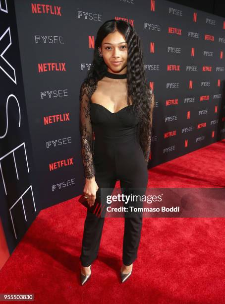 Sierra Capri attends the Netflix FYSEE Kick-Off Event at Netflix FYSEE At Raleigh Studios on May 6, 2018 in Los Angeles, California.