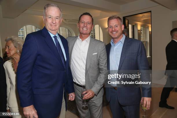 Bill O'Reilly, Ambassador Richard Grenell and Matt Lashey attend Ambassador Grenell Goodbye Bash on May 6, 2018 in New York City.