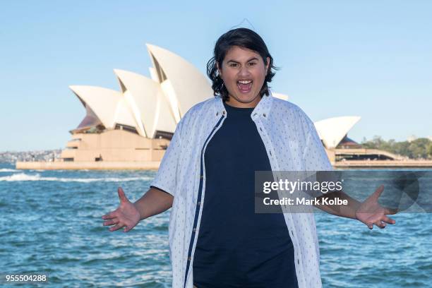 Julian Dennison poses during a media call for Deadpool 2 at the Park Hyatt Sydney on May 7, 2018 in Sydney, Australia.