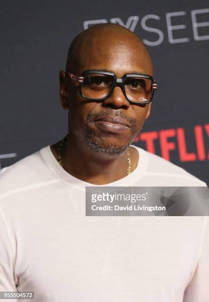 Dave Chappelle attends the Netflix FYSEE Kick-Off at Netflix FYSEE At Raleigh Studios on May 6, 2018 in Los Angeles, California.