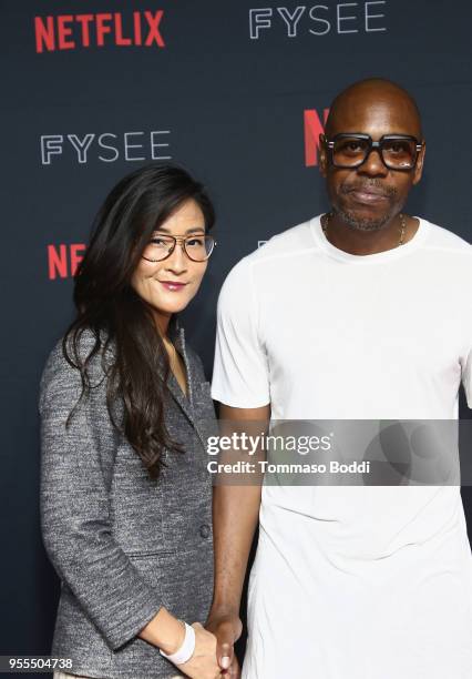 Original Documentary & Comedy Programming for Netflix Lisa Nishimura and Dave Chappelle attend the Netflix FYSEE Kick-Off Event at Netflix FYSEE At...