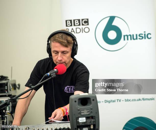 Gilles Peterson performs live for Radio 6 Music during Cheltenham Jazz Festival on May 05, 2018 in Cheltenham, England.