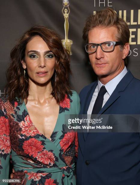 Annie Parisse and Paul Sparks attend the 33rd Annual Lucille Lortel Awards on May 6, 2018 in New York City.