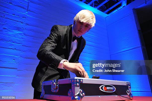 Luke Worrall spins during the 7th Annual Teen Vogue Young Hollywood Party held at Milk Studios on September 25, 2009 in Hollywood, California.