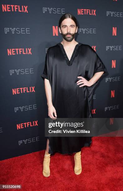 Jonathan Van Ness attends the Netflix FYSee Kick Off Party at Raleigh Studios on May 6, 2018 in Los Angeles, California.