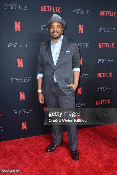 Justin Simien attends the Netflix FYSee Kick Off Party at Raleigh Studios on May 6, 2018 in Los Angeles, California.