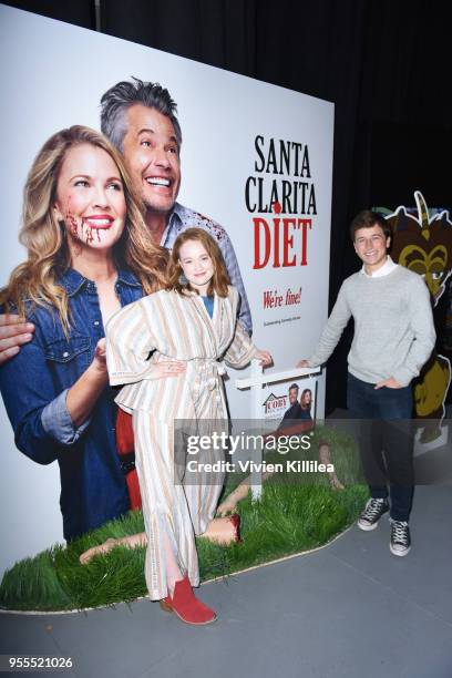 Liv Hewson and Skyler Gisondo attend the Netflix FYSee Kick Off Party at Raleigh Studios on May 6, 2018 in Los Angeles, California.