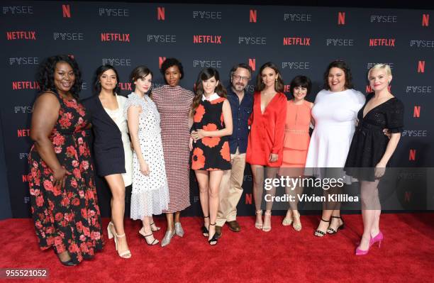 Kia Stevens, Shakira Barrera, Alison Brie, Sydelle Noel, Jackie Tohn, Marc Maron, Britt Baron, Rebekka Johnson, Britney Young, and Kimmy Gatewood...