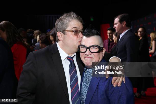 Patton Oswalt and Lea Delaria attend the Netflix FYSee Kick Off Party at Raleigh Studios on May 6, 2018 in Los Angeles, California.