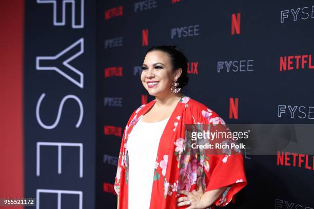 Gloria Calderon Kellett attends the Netflix FYSee Kick Off Party at Raleigh Studios on May 6, 2018 in Los Angeles, California.