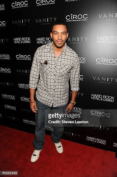 Actor Laz Alonso star of "Avatar" the movie attends the grand opening of the Vanity nightclub hosted by Sean Diddy Combs at the Hard Rock Hotel and...