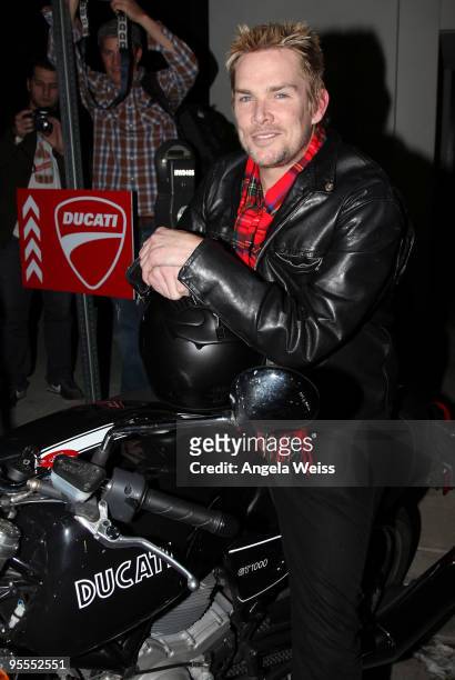 Vocalist Mark McGrath attends the 'Ducati All Stars' Meet and Greet at the Palihouse Holloway on January 2, 2010 in Los Angeles, California.