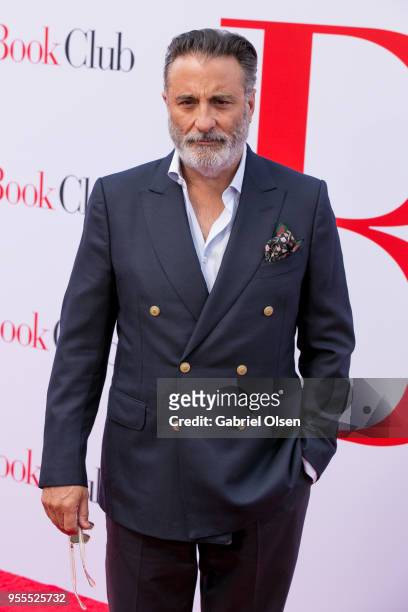 Andy Garcia arrives for Paramount Pictures' premiere of "Book Club" at Regency Village Theatre on May 6, 2018 in Westwood, California.