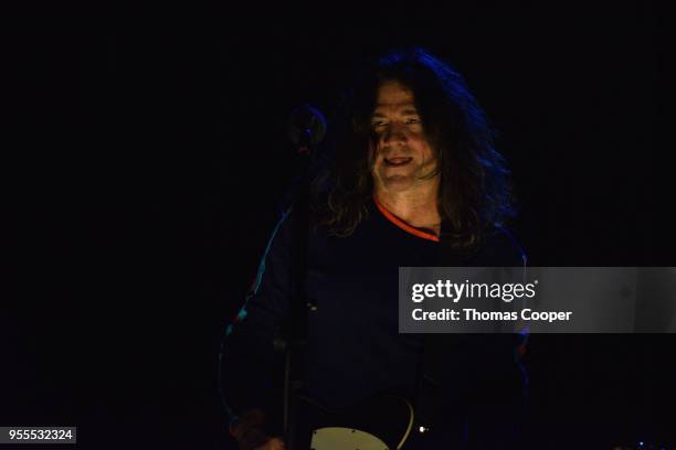 Guitarist Larry 'Ler' LaLonde of Primus performing for a sold out crowd at Red Rocks Amphitheatre on May 6, 2018 in Morrison, Colorado.