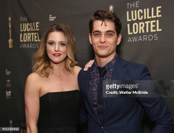 Taylor Louderman and Kyle Selig attend the 33rd Annual Lucille Lortel Awards on May 6, 2018 in New York City.