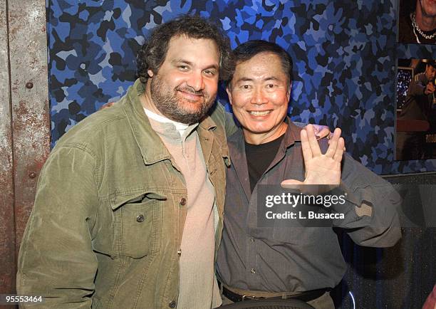 Artie Lange and George Takei