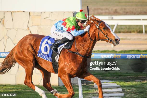 Jesta Dreama ridden by Nikita Beriman wins the Dandenong Valley Car Club BM70 Handicap at Racing.com Park Synthetic Racecourse on May 06, 2018 in...