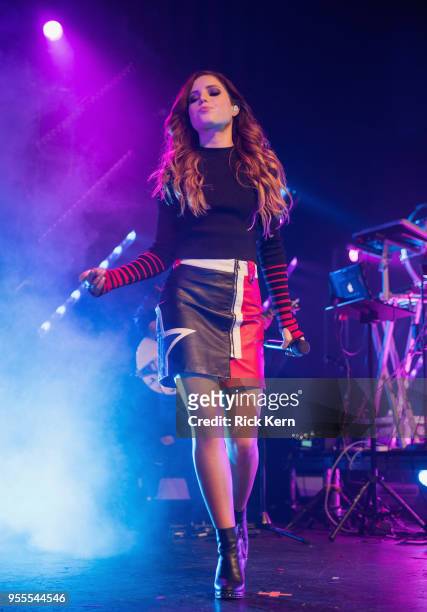 Musician/vocalist Sydney Sierota of Echosmith performs in concert at Emo's on May 6, 2018 in Austin, Texas.