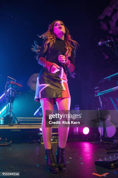 Musician/vocalist Sydney Sierota of Echosmith performs in concert at Emo's on May 6, 2018 in Austin, Texas.