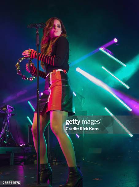 Musician/vocalist Sydney Sierota of Echosmith performs in concert at Emo's on May 6, 2018 in Austin, Texas.