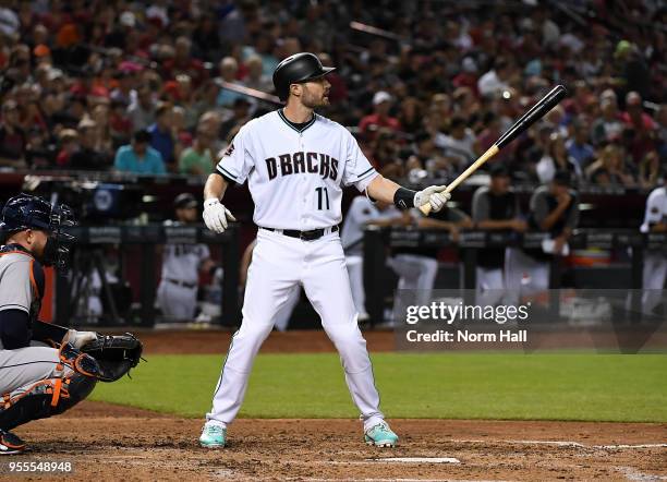 Pollock of the Arizona Diamondbacks get ready in the batters box against the Houston Astros at Chase Field on May 4, 2018 in Phoenix, Arizona.