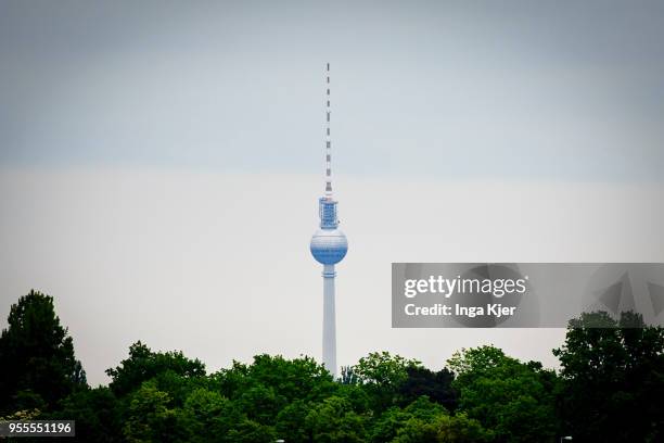 Berlin, Germany The Berlin Television Tower captured on May 02, 2018 in Berlin, Germany.