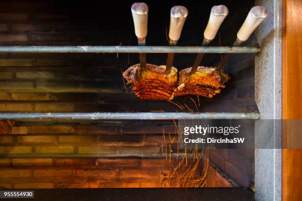barbecue ribs - southern brazil stock pictures, royalty-free photos & images