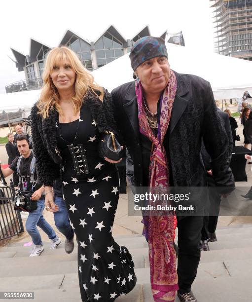 Steven Van Zandt and Maureen Van Zandt attend the 2018 New Jersey Hall Of Fame Induction Ceremony at Asbury Park Convention Center on May 6, 2018 in...