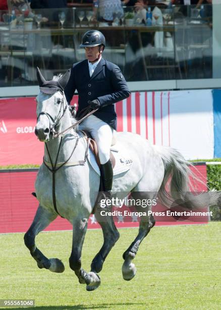 Cayetano Martinez de Irujo during in the 108th CSI 5 Madrid-Longines Champions, the International Global Champions Tour at Club de Campo Villa de...