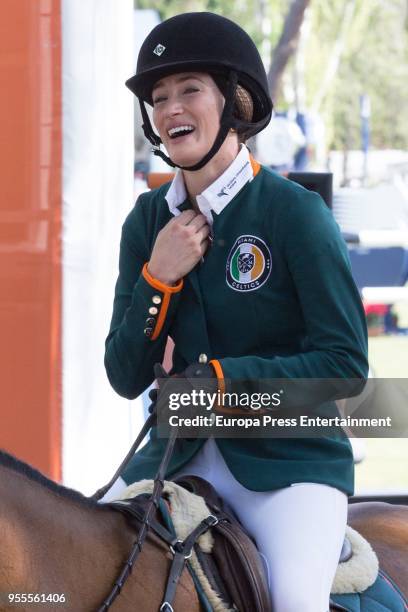 Jessica Springsteen during in the 108th CSI 5 Madrid-Longines Champions, the International Global Champions Tour at Club de Campo Villa de Madrid on...