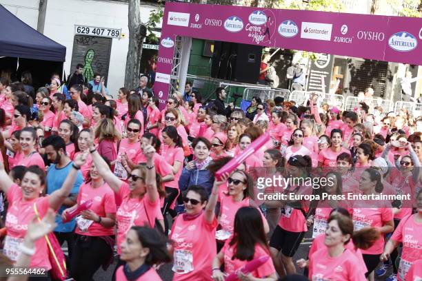 Women runner during the Women Charity Race 'Hoy ganan las chicas' on May 6, 2018 in Madrid, Spain.