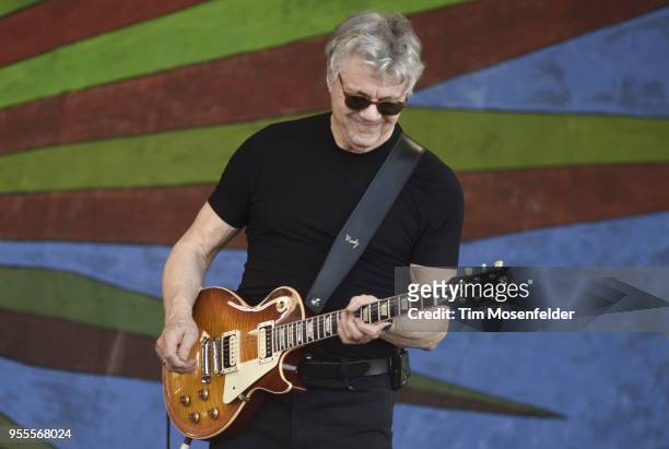 Steve Miller of the Steve Miller Band performs during the 2018 New Orleans Jazz & Heritage Festival at Fair Grounds Race Course on May 6, 2018 in New...