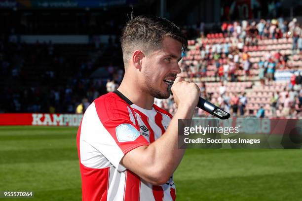 Marco van Ginkel of PSV during the Dutch Eredivisie match between PSV v FC Groningen at the Philips Stadium on May 6, 2018 in Eindhoven Netherlands