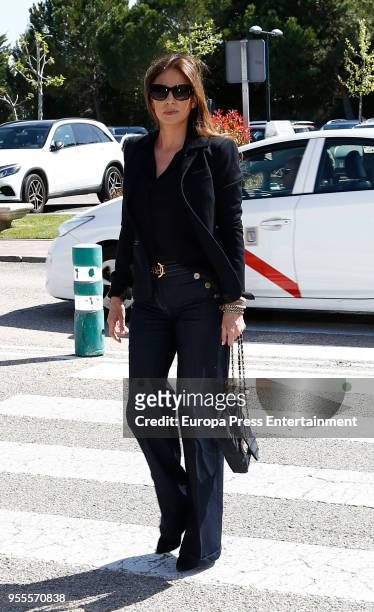 Marilo Montero attends Jose Maria Inigos funeral chapel on May 5, 2018 in Madrid, Spain.