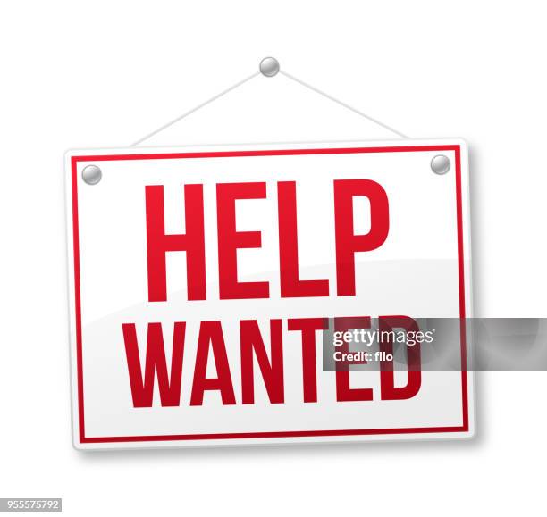 Help Wanteddrawing 321 Help Wanted Graphic High Res Illustrations - Getty Images