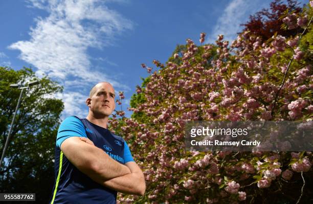 Dublin , Ireland - 7 May 2018; Devin Toner poses for a portrait during a Leinster Rugby press conference at Leinster Rugby Headquarters in Dublin.