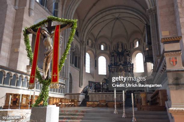 Interior view of the Cathedral of Trier. Cathedral of the Bishop of Trier.