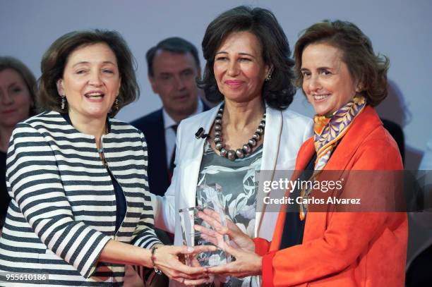 President of the Spanish bank Banco Santander, Ana Patricia Botin attend 10th 'Proyectos Sociales Banco de Santander' awards at Las Alhajas Palace on...