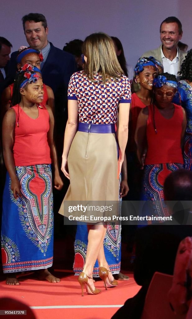 Queen Letizia Of Spain Attends 'Proyectos Sociales de Banco Santander' Awards