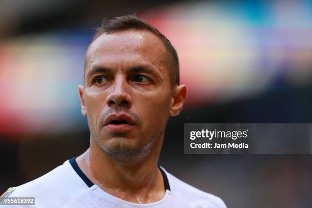 Marcelo Diaz of Pumas looks on during the quarter finals second leg match between America and Pumas UNAM as part of the Torneo Clausura 2018 Liga MX...