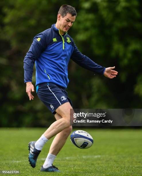 Dublin , Ireland - 7 May 2018; Jonathan Sexton during Leinster Rugby squad training at UCD in Dublin.